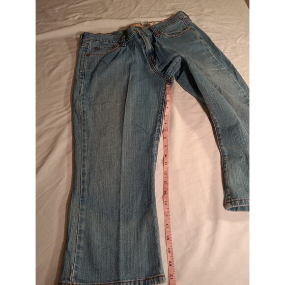 Levi's 516 Women's Capri Jeans Size 14 Blue Stretch Denim 21" Inseam - Picture 5 of 6